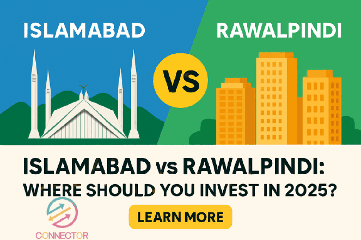 Planning property investment in 2025? Compare Islamabad vs Rawalpindi for real estate growth, affordability, and rental yields to make the right choice.
